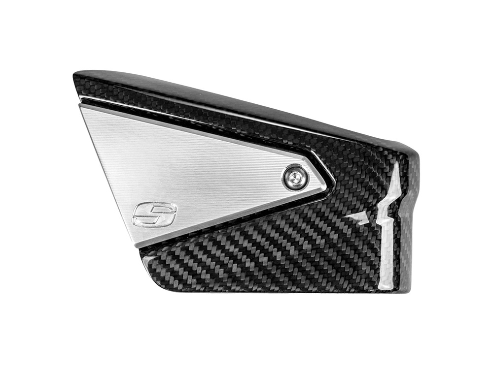 SADDLEMEN SEATS Carbon Coil Cover - Gloss Finish. Fits Softail 2018up & CVO Touring 2023up, Street Glide & Road Glide 2024up, Touring 2025up