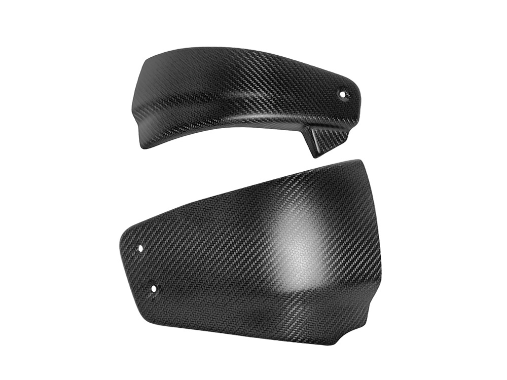 SADDLEMEN SEATS Carbon Side Covers - Matte Finish. Fits Softail 2018-2024 without Remote Preload Adjuster