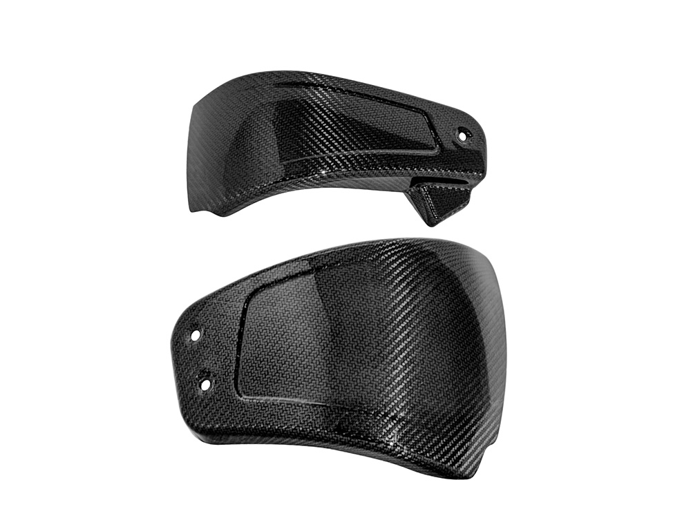SADDLEMEN SEATS Carbon Side Covers - Gloss Finish. Fits Softail 2025up