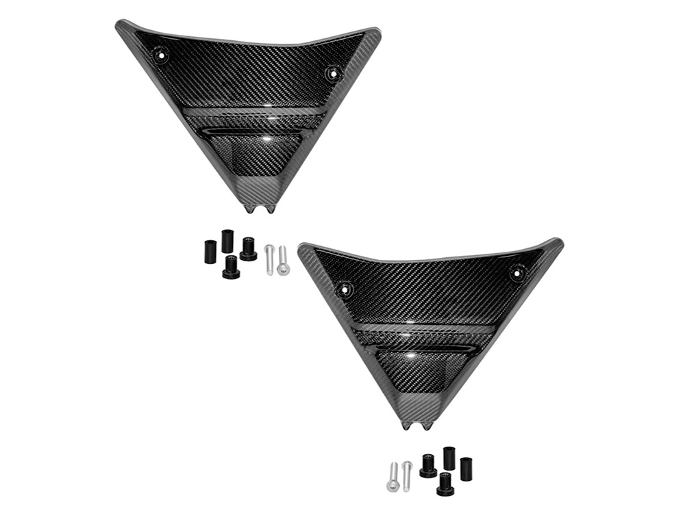 Carbon Side Covers - Gloss Finish. Fits FXR 1982-1994 - Saddlemen Seats