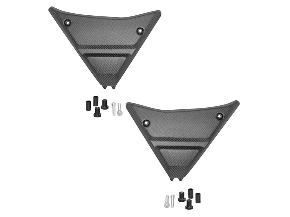 Carbon Side Covers - Matte Finish. Fits FXR 1982-1994 - Saddlemen Seats