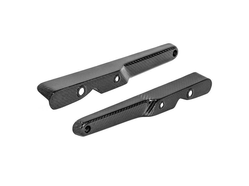 SADDLEMEN SEATS Carbon Rear Fender Struts - Gloss Finish. Fits FXR 1982-1994