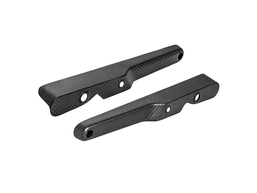 SADDLEMEN SEATS Carbon Rear Fender Struts - Matte Finish. Fits FXR 1982-1994