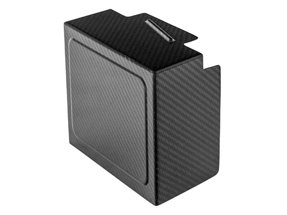 SADDLEMEN SEATS Carbon Battery Side Cover – Matte Finish. Fits Dyna 1997-2005