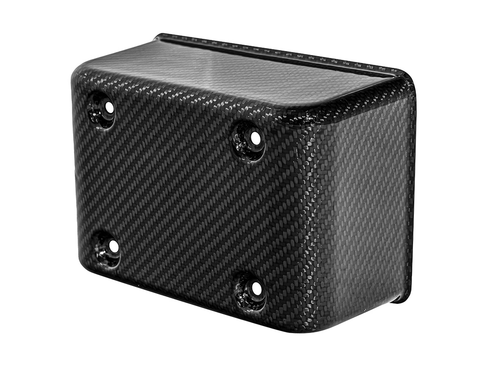 SADDLEMEN SEATS Carbon Electrical Panel / Fuse Box Cover - Gloss Finish. Fits Dyna 1999-2003