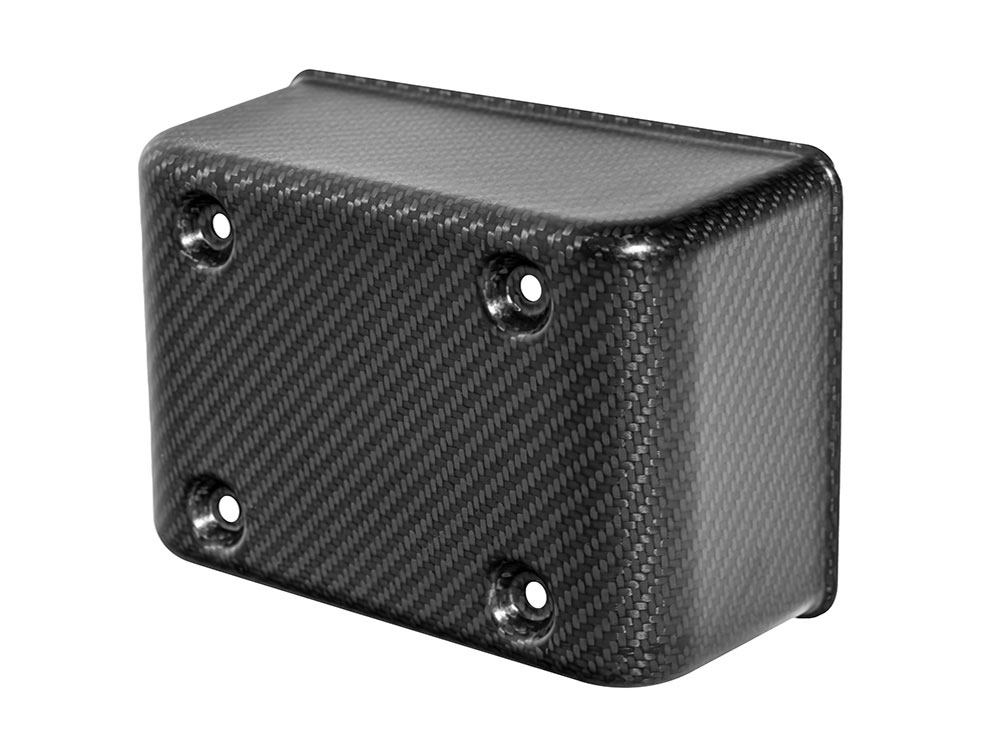 SADDLEMEN SEATS Carbon Electrical Panel / Fuse Box Cover - Matte Finish. Fits Dyna 1999-2003