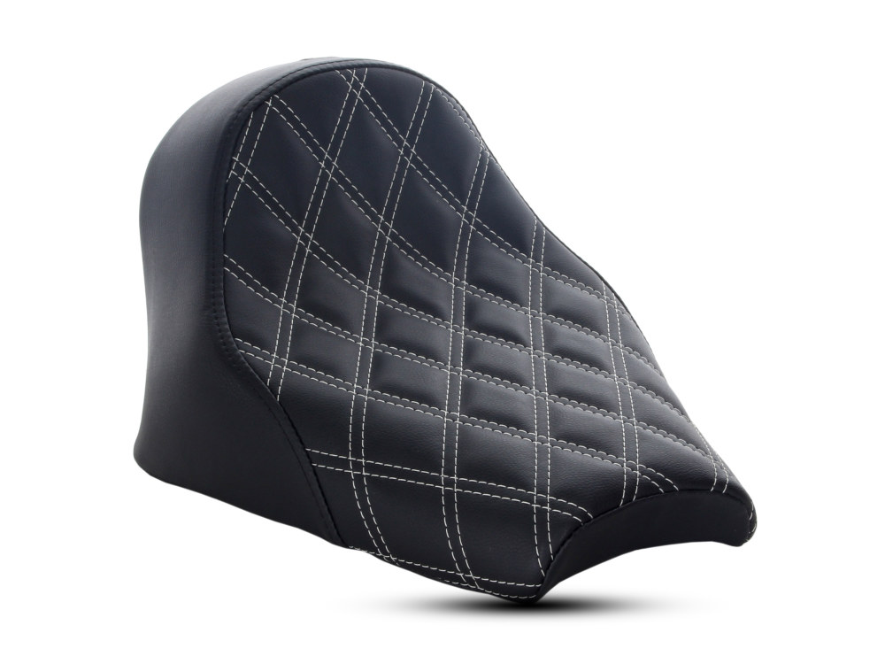 Renegade LS Solo Seat with Silver Double Diamond Lattice Stitch. Fits Scout Bobber 2018up.