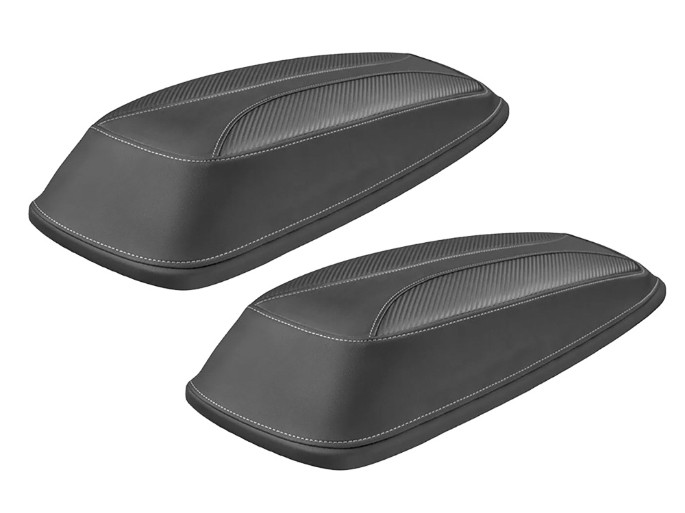 Dominator Saddlebag Lid Covers. Fits Most Touring 2008-2024