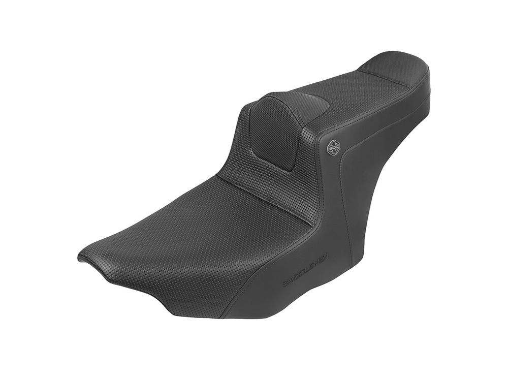 Pro Series San Diego Customs Shuv It Dual Seat with Basketweave Stitch. Fits CVO Touring 2023up, Street Glide & Road Glide 2024up, Touring 2025up - Saddlemen Seats