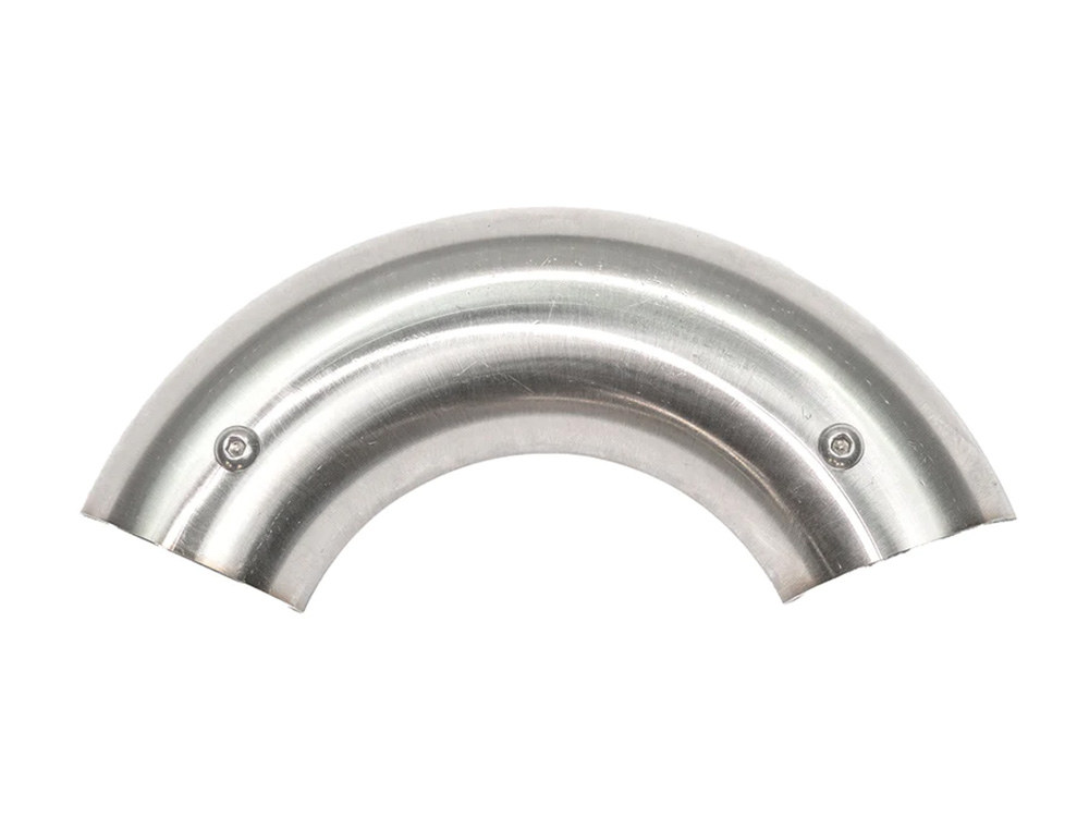 Curved Rear Heatshield – Stainless. Fits Sawicki Exhausts.