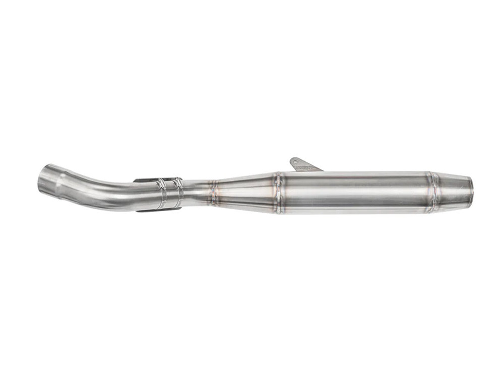 Slip On Muffler with Welded End Cap - Stainless. Fits Pan America 2021up.