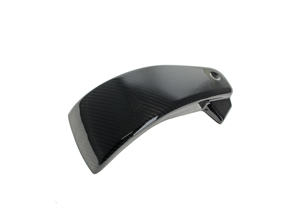 Left Hand Side Carbon Side Cover - Gloss Finish. Fits Softail 2018-2024 without Remote Preload Adjuster