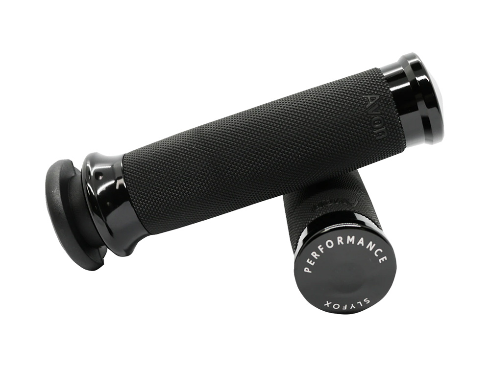 Handgrips - Black. Fits H-D with Throttle Cable