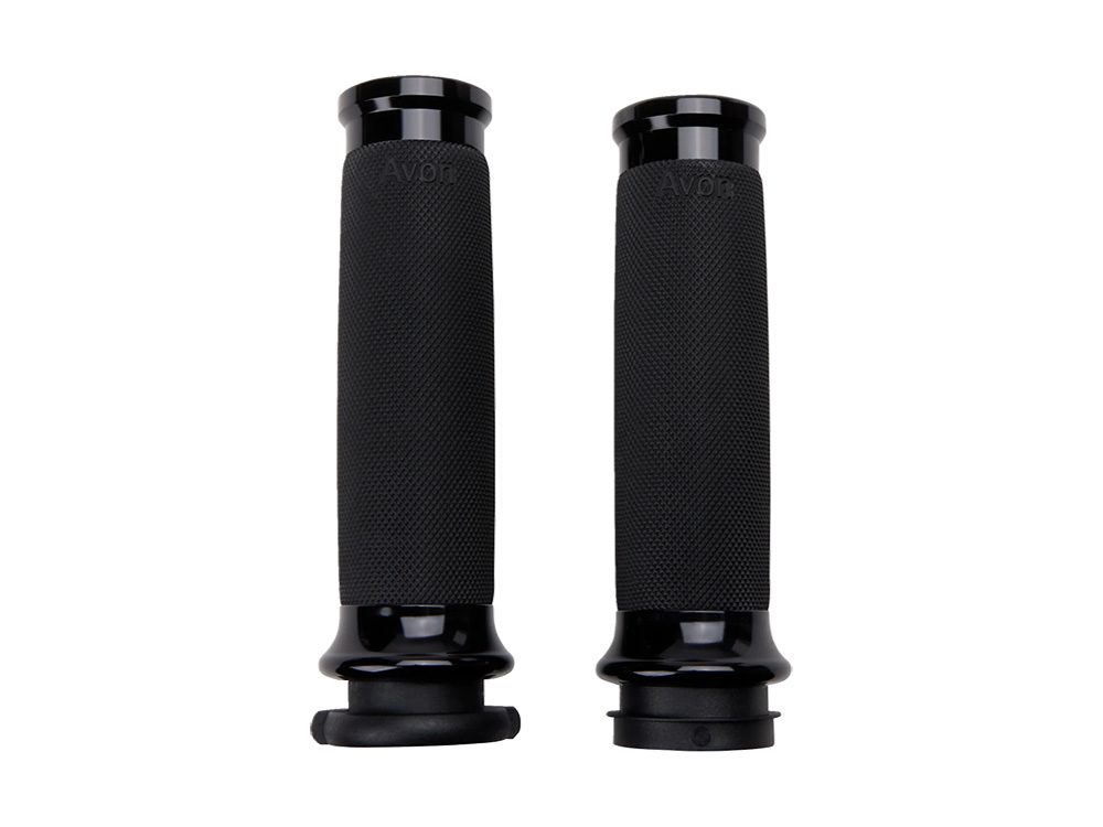 SLYFOX Handgrips – Black. Fits Big Twin 2008-2024 with Throttle-by-Wire