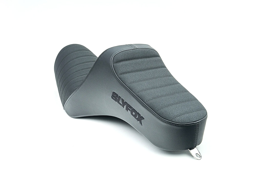 SLYFOX Highnoon Tuck N Roll Dual Seat. Fits Sportster 2004-2021