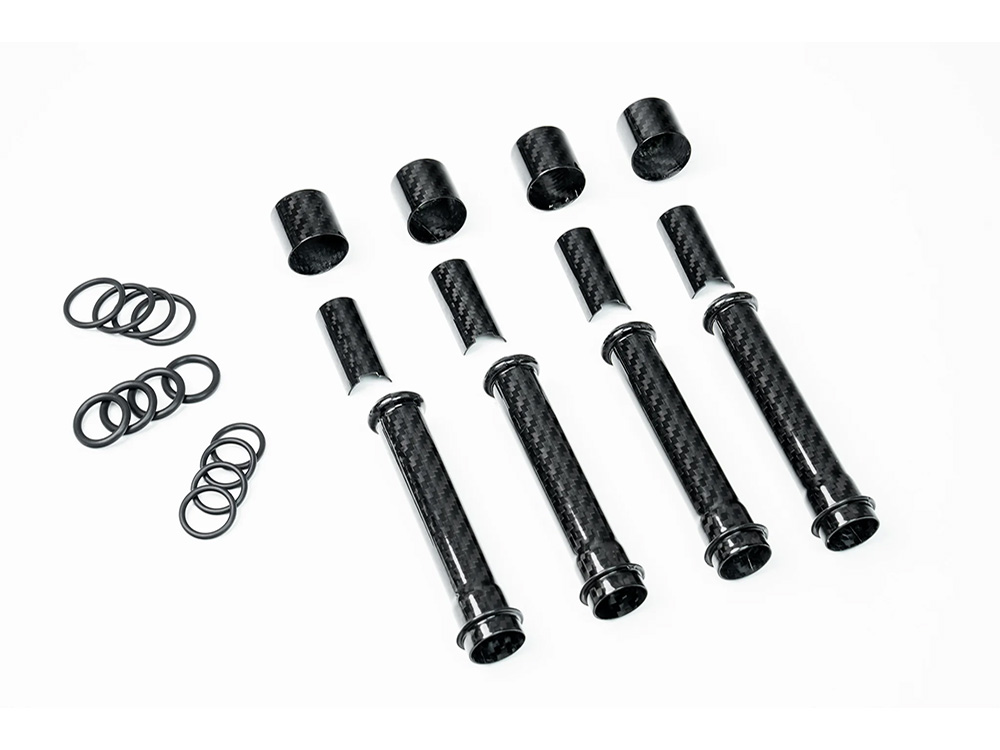Carbon Fiber Pushrod Cover Kit. Fits Milwaukee-Eight 2017up