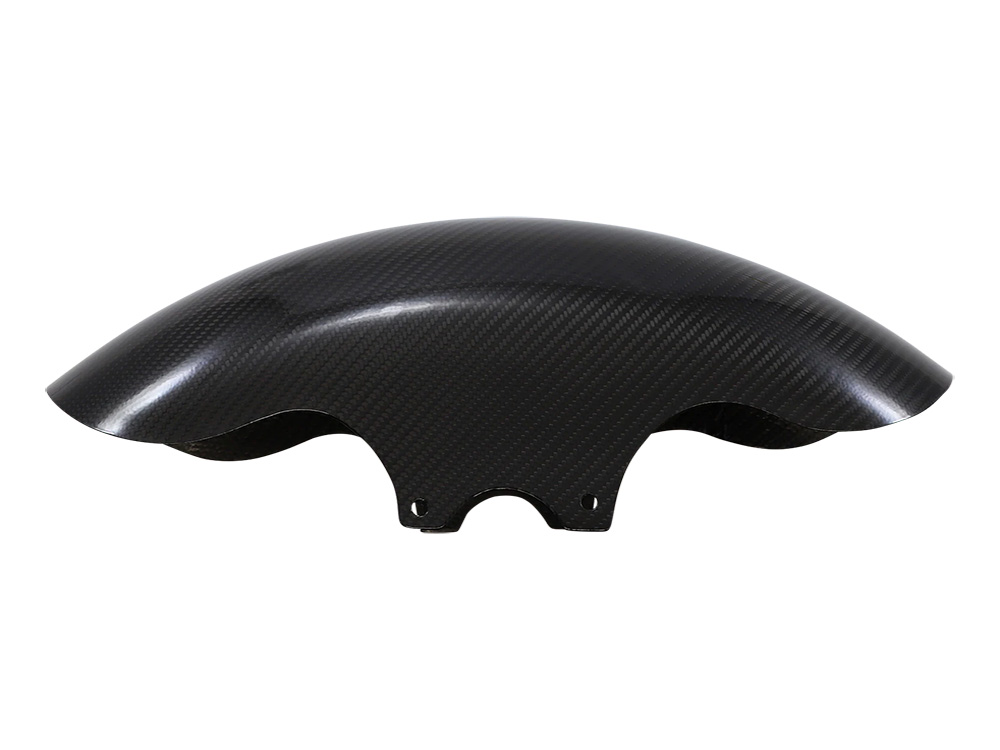 SLYFOX Shorty Carbon Front Fender – Gloss Finish. Fits Most Touring 2014-2024 with 19in. Front Wheel