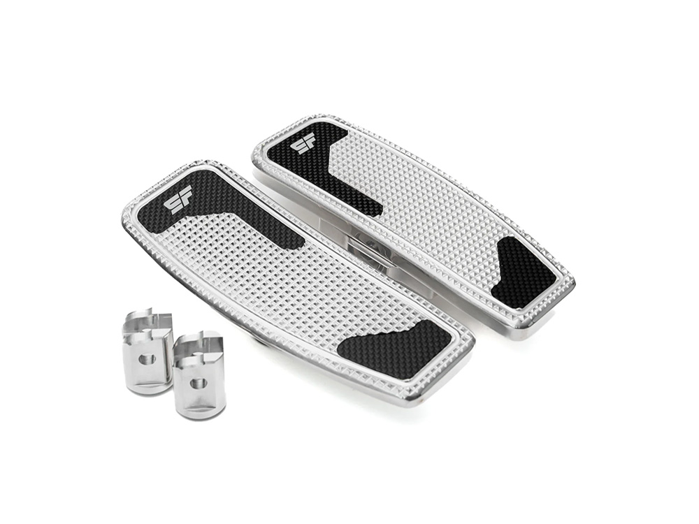 Mini Floorboards - Polished. Fits Softail 2018up Front Rider