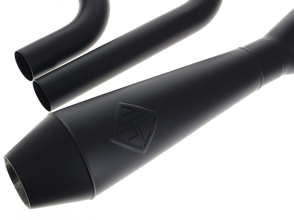 SP Concepts EXHAUST 2-into-1 4.5in. Big Bore Exhaust - Black. Fits Dyna 2006-2017