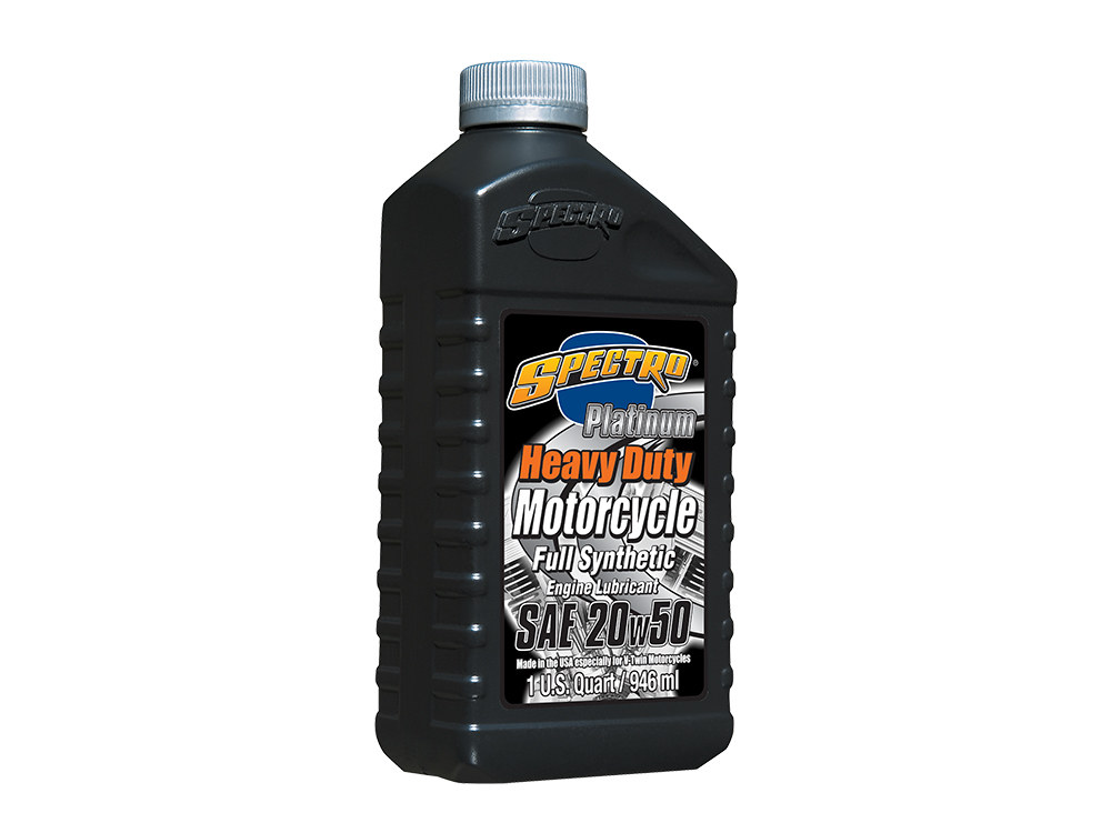 Heavy Duty Platinum Full Synthetic Engine Oil. 20w50 1 Quart Bottle (946ml). Fits Big Twin 1984up