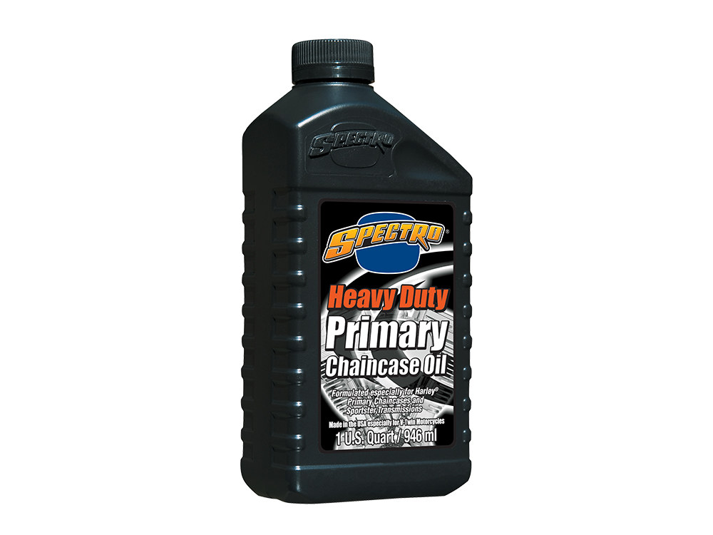 Heavy Duty Primary Chaincase Oil. 85w 1 Quart Bottle (946ml). Fits Big Twin Primary & Sportster Transmission/Chaincase.