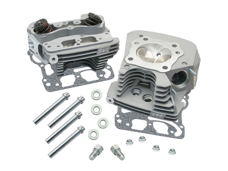 89cc Cylinder Head Kit – Silver. Fits Twin Cam 1999-2005 with 88ci Engine.