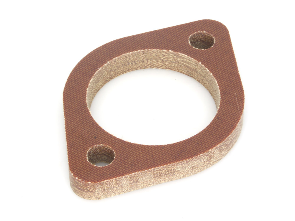 3/8in. Thick Caburettor Manifold Insulator Block with O'Ring. Fits Sportster 1991-2003 with S&S Super E Carburettors.