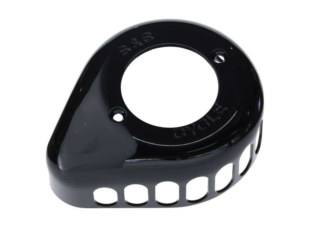 Stinger Teardrop Air Cleaner Cover - Black. Fits S&S Stealth Air Cleaners.