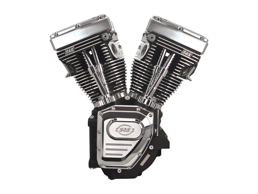 124ci Twin Cam A Engine - Black with Chrome Covers. Fits Dyna 1999-2005 & Touring 1999-2006 Models.