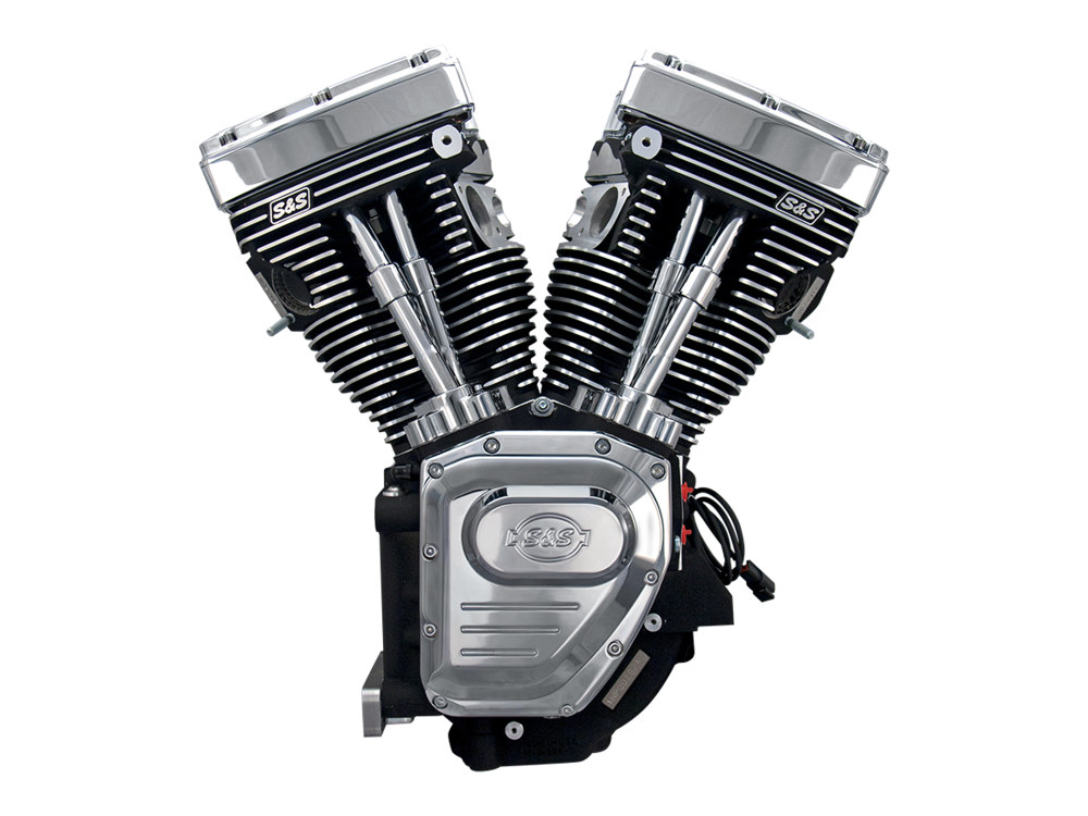 111ci Twin Cam A Engine - Black with Chrome Covers. Fits Dyna 1999-2005 & Touring 1999-2006 Models.