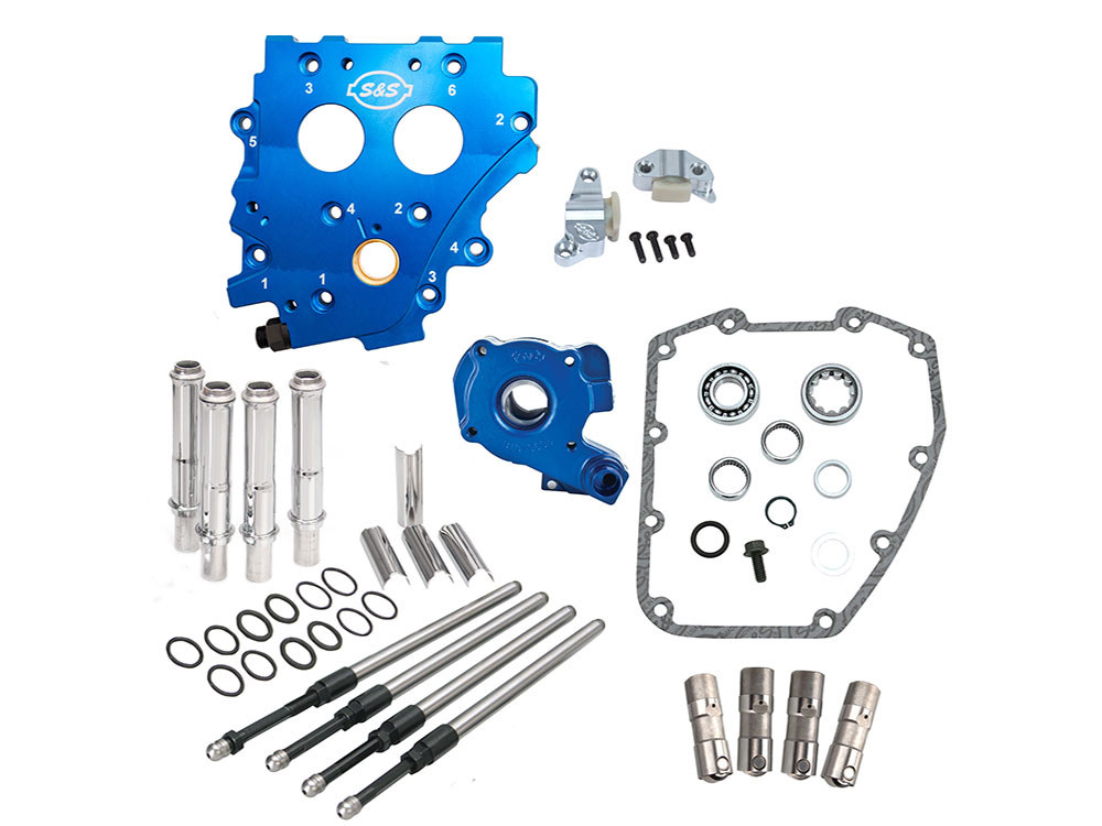 Cam Chest Kit with Chrome Pushrod Kit, No Cam – Suits Chain Drive Camshaft. Fits Twin Cam 1999-2006