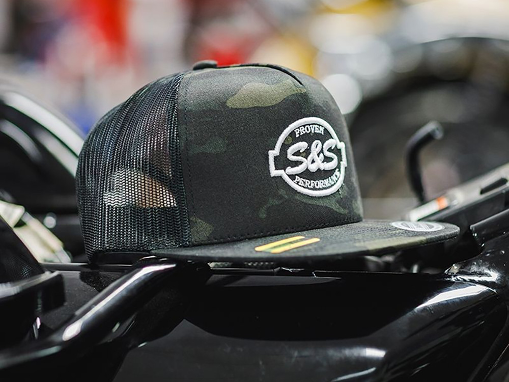 S&S Trucker Hat - Black Camo - S&S