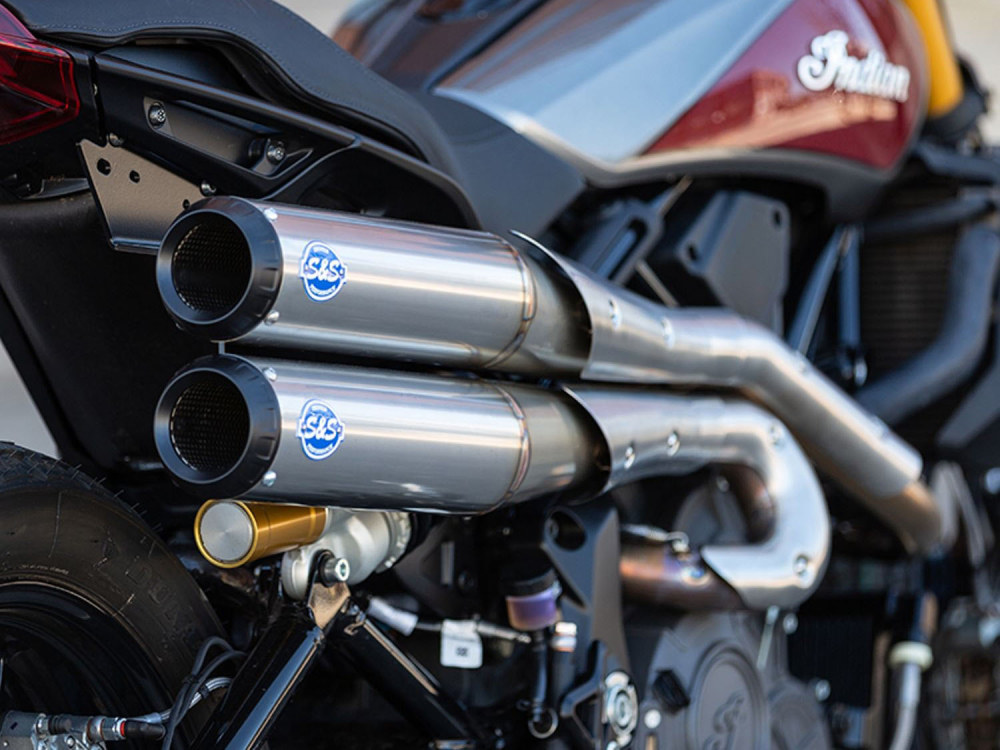 Grand National 2-into-2 High Exhaust - Stainless Steel. Fits Indian FTR1200 2019up.
