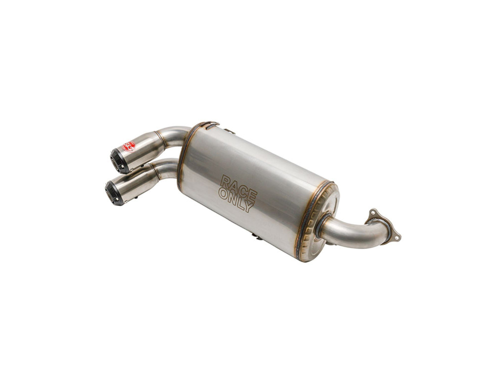 Power Tune XTO UTV Exhaust - Stainless Steel with Race Muffler. Fits Polaris RZR Pro XP 2020up.