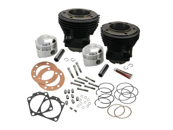 74ci High Compression Cylinder Kit with 3-7/16in. Bore – Black. Fits Big Twin 1966-1984.