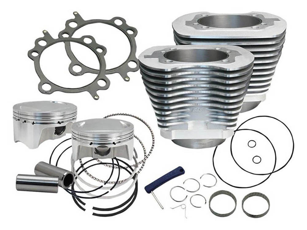 107ci Big Bore Kit - Silver. Fits Twin Cam 2007-2017.