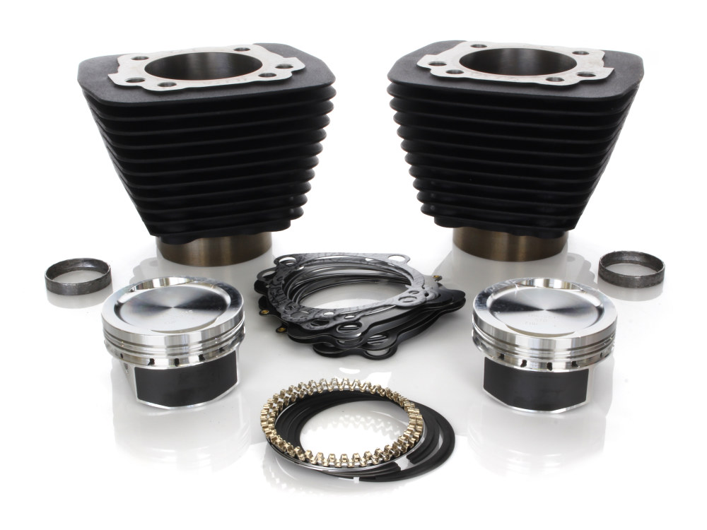 1200cc Big Bore Kit – Wrinkle Black. Fits Sportster 1986-2021 with 883cc Engine.