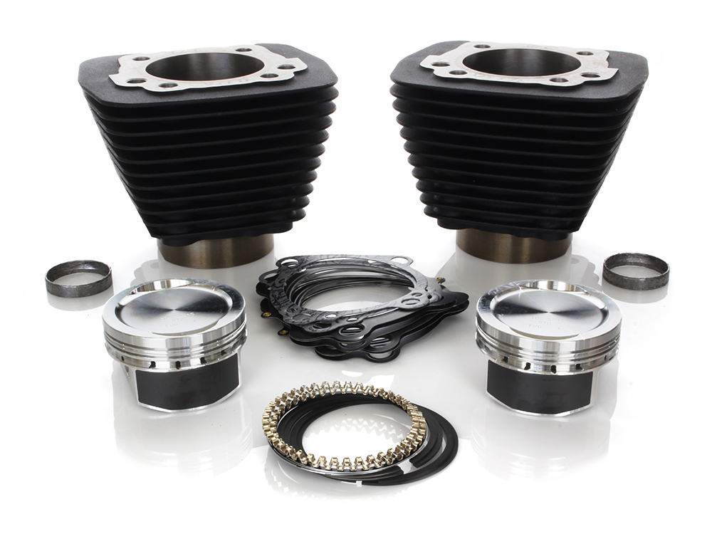 1200cc Big Bore Kit - Wrinkle Black. Fits Sportster 1986-2021 with 883cc Engine.