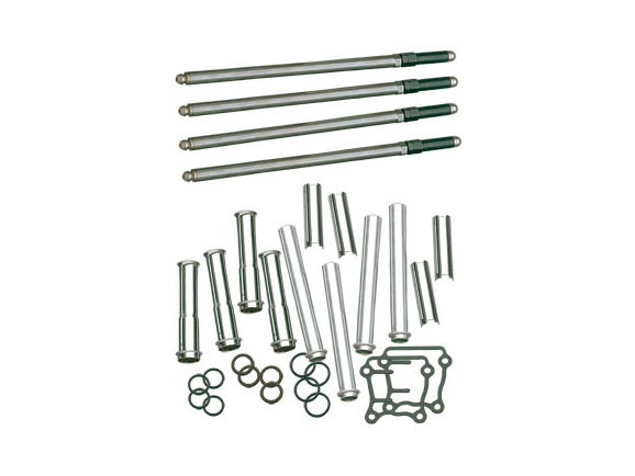 Standard Adjustable Pushrod Kit - Chrome. Fits Twin Cam 1999-2017.
