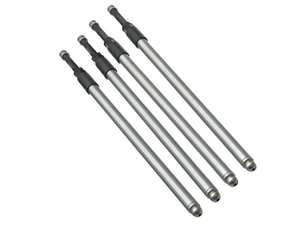 Replacement Quickee Adjustable Pushrods for S&S Kits with Covers. Fits Twin Cam 1999-2017, Milwaukee-Eight 2017up & Sportster 1986-2021.