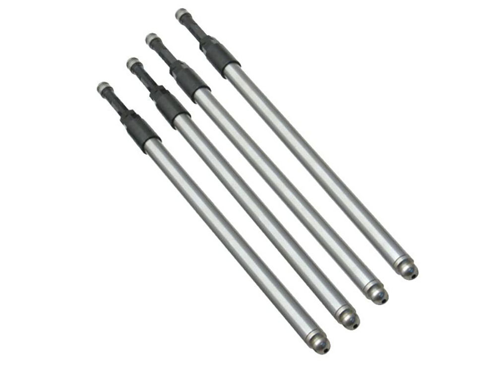 Replacement Quickee Adjustable Pushrods For S&S Pushrod Kits That Include Covers. Fits Twin Cam 1999-2017 & Sportster 1986-2021