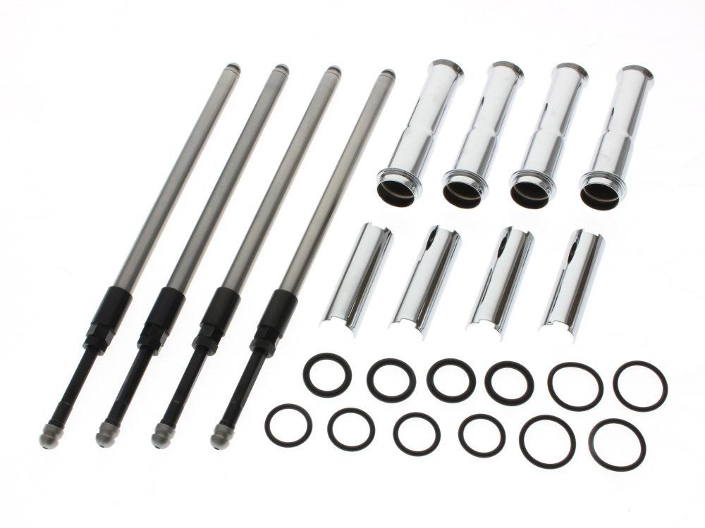 SS9300013 Quickee Adjustable Pushrod Kit Chrome. Fits Twin Cam 1999