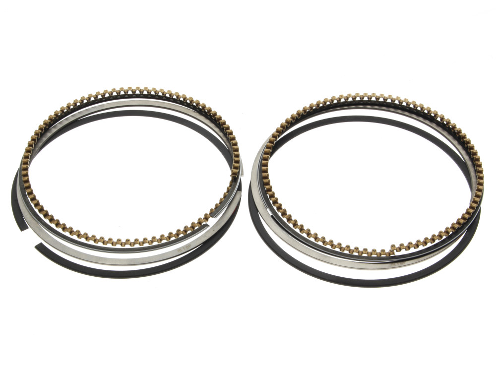 Standard Piston Rings. Fits Milwaukee-Eight 2017up with 4.250in. Bore & S&S 107ci to 124ci & 114ci to 128ci Big Bore Kits.