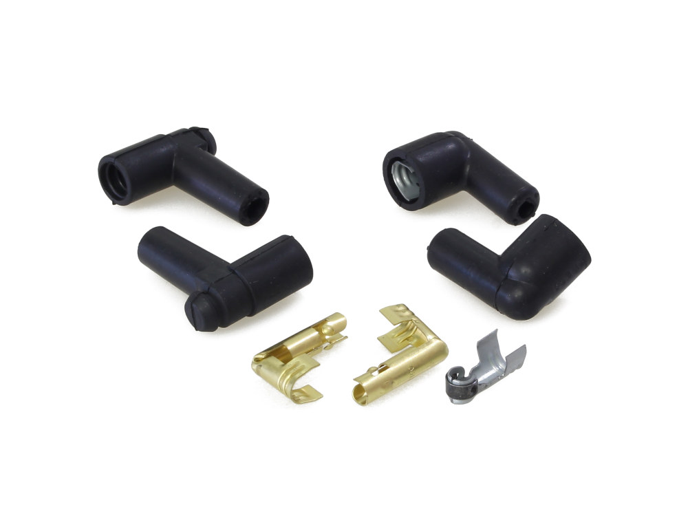 Spark Plug Wire Boot Kit – Black. Evo Style.