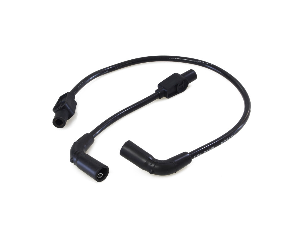 8mm Spark Plug Wire Set - Black. Fits Touring 1999-2008 with Carb and Sportster 2007-2021.