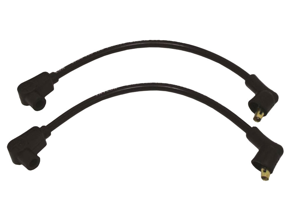 8mm Spark Plug Wire Set - Black. Fits FXR 1982-1994