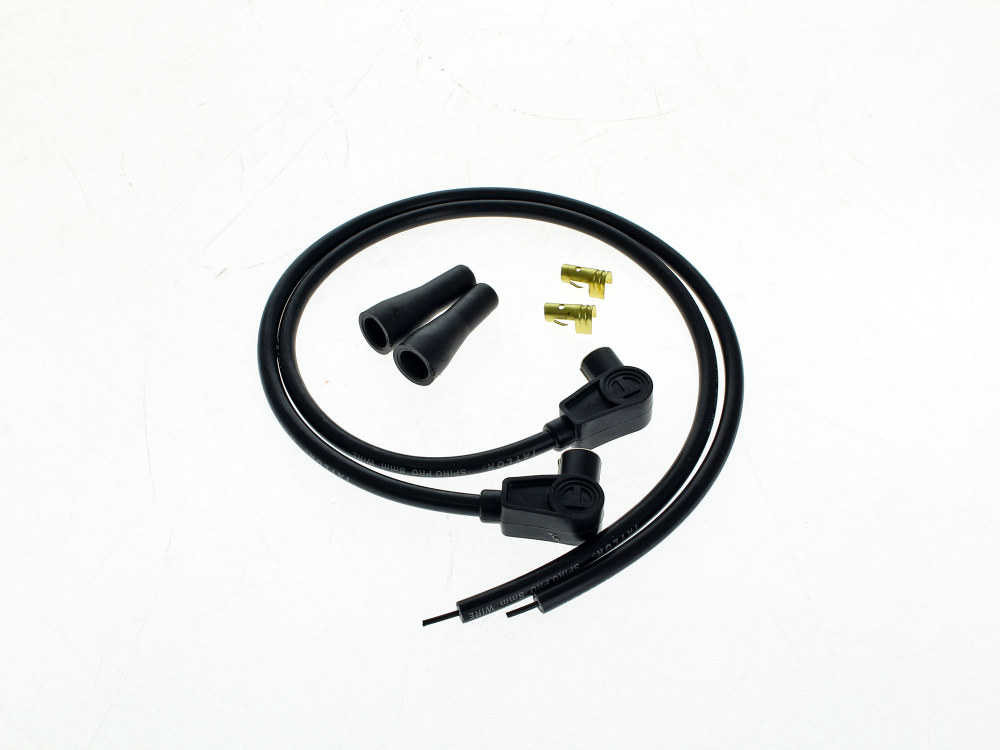 8mm 24in. Universal Spark Plug Wire Set - Black. Fits Evolution Style Engines.