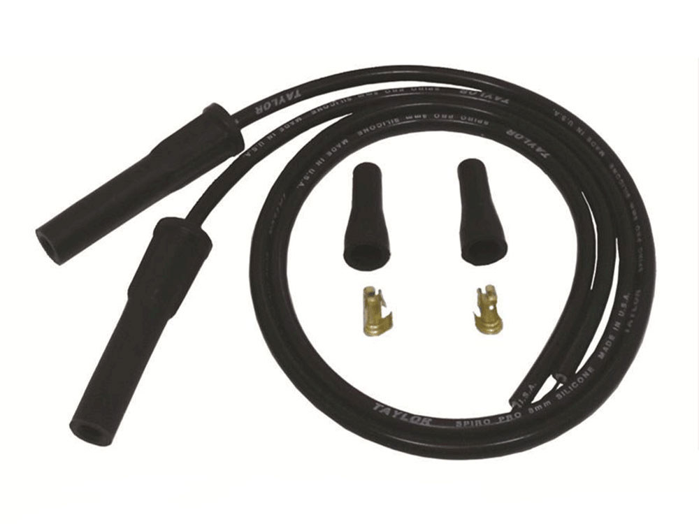 8mm 36in. Universal Spark Plug Wire Set - Black. Fits Evolution Style Engines.