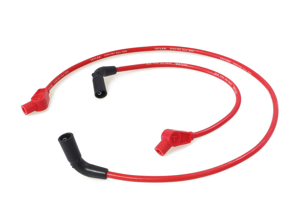 8mm Spark Plug Wire Set - Red. Fits Touring 2009-2016.