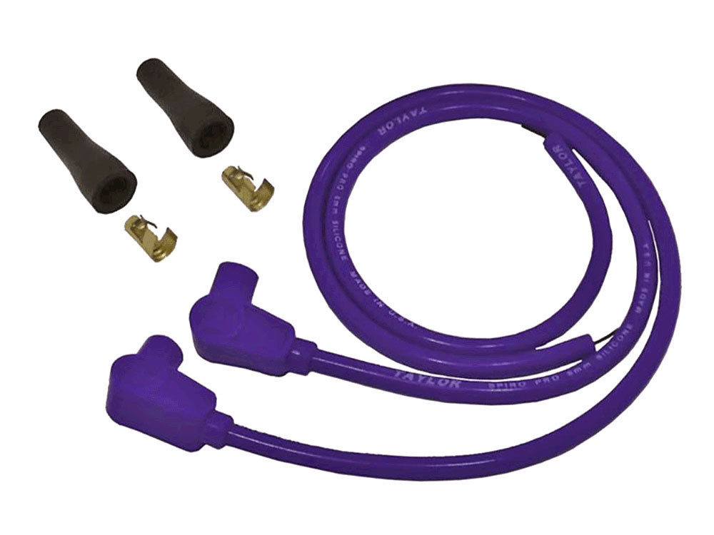 8mm 24in. Universal Spark Plug Wire Set - Blue. Fits Evolution Style Engines.